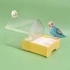 Parrot Bathing Box Accessories Food Feeder Easy Cleaning Bath Tub Bird Shower for Budgerigar