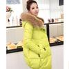 Women's Loose Fit Cotton Jacket with Thick Fur Collar and Plus Size