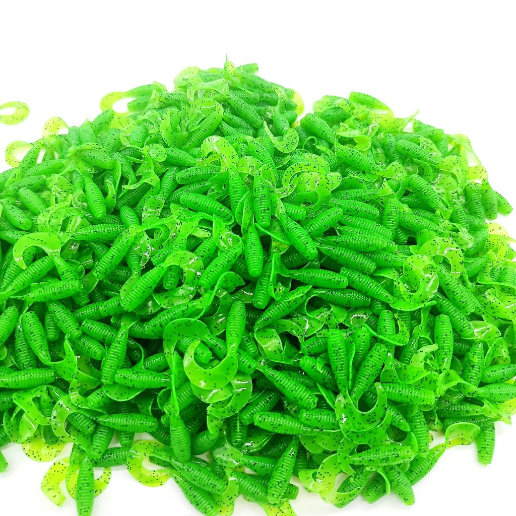DUODUOYU 10PCS Small Soft Lure 28mm/35mm Artificial Swimbait Jig Silicone Single Tail Pesca Artificial Fishing Lures