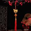 2026 Horse Hanging Ornament Chinese New Year Horse Lucky Charm Red Tassel Feng Shui Pendant For Car Tree Lunar New Year Wealth
