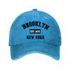 Brooklyn New York Est  Bold Graphic Washed Baseball Cap Outdoor For Womens Unisex FeUnisex