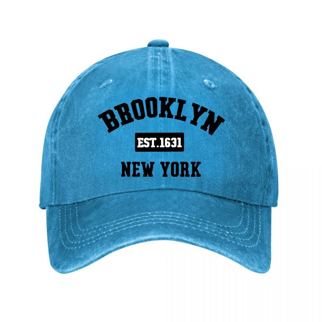 Brooklyn New York Est Bold Graphic Washed Baseball Cap Outdoor For Womens Unisex FeUnisex