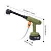 Electric Water Gun Cordless Pressure Washer 2pcs 21V 3000mAh Battery with 6-in-1 Nozzle for Cars,