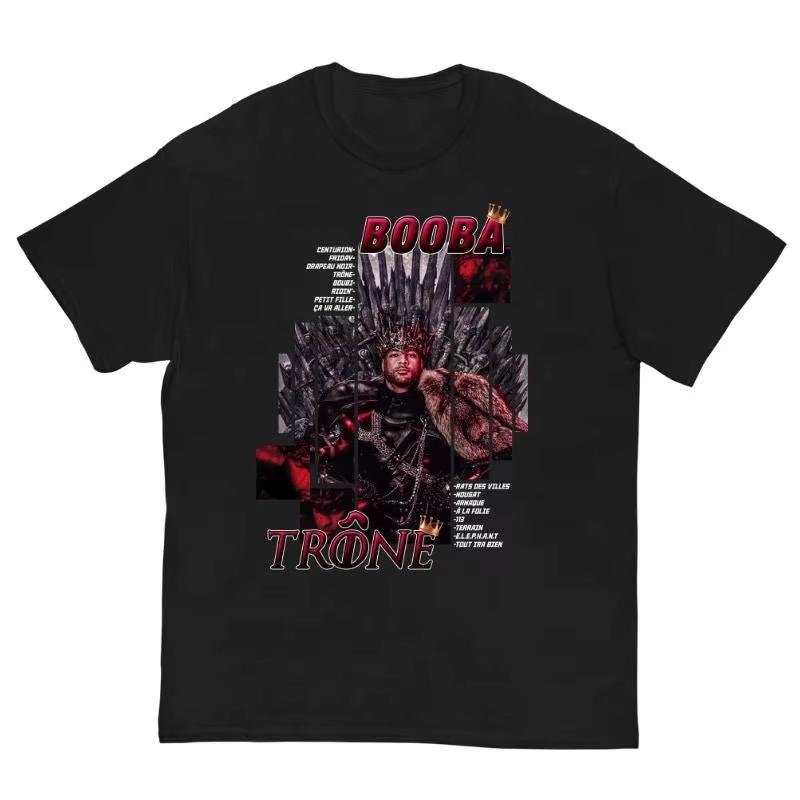 Rapper Booba Album TrNe Merch 2026 New T Shirt Cotton Unisex UnisexS Unisexs TShirt Fans Tour HipHop Y2k Vintage Casual Tee