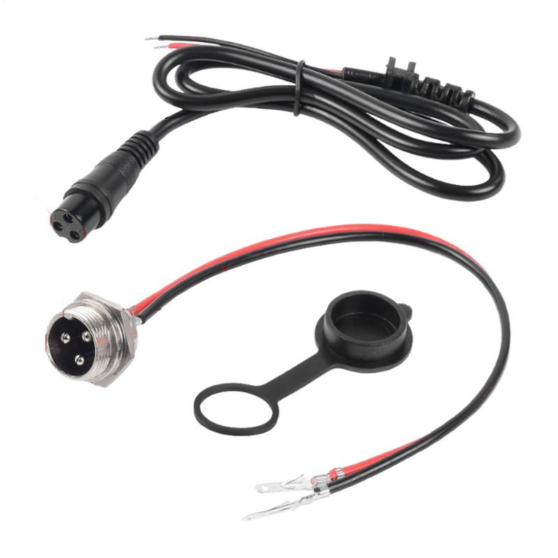 3 Pin Aviation Head Charging Hole 3 Pin Aviation Head Charger Plug Dustproof and Waterproof Design Charging Port Socket