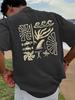 New Fashionable Printed Trendy T-shirt with Letters for Couples Casual and Versatile Men's Clothing Women's 2026 Summer T Shirt