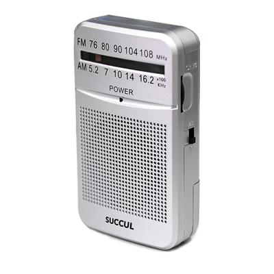 Rádio de bolso SUCCUL FM AM Wide FM compatível com pilhas AA Rádio Minnie Rádio pequeno Rádio portátil Rádio de deslocamento Rádio portátil de alta sensibilidade Desastre