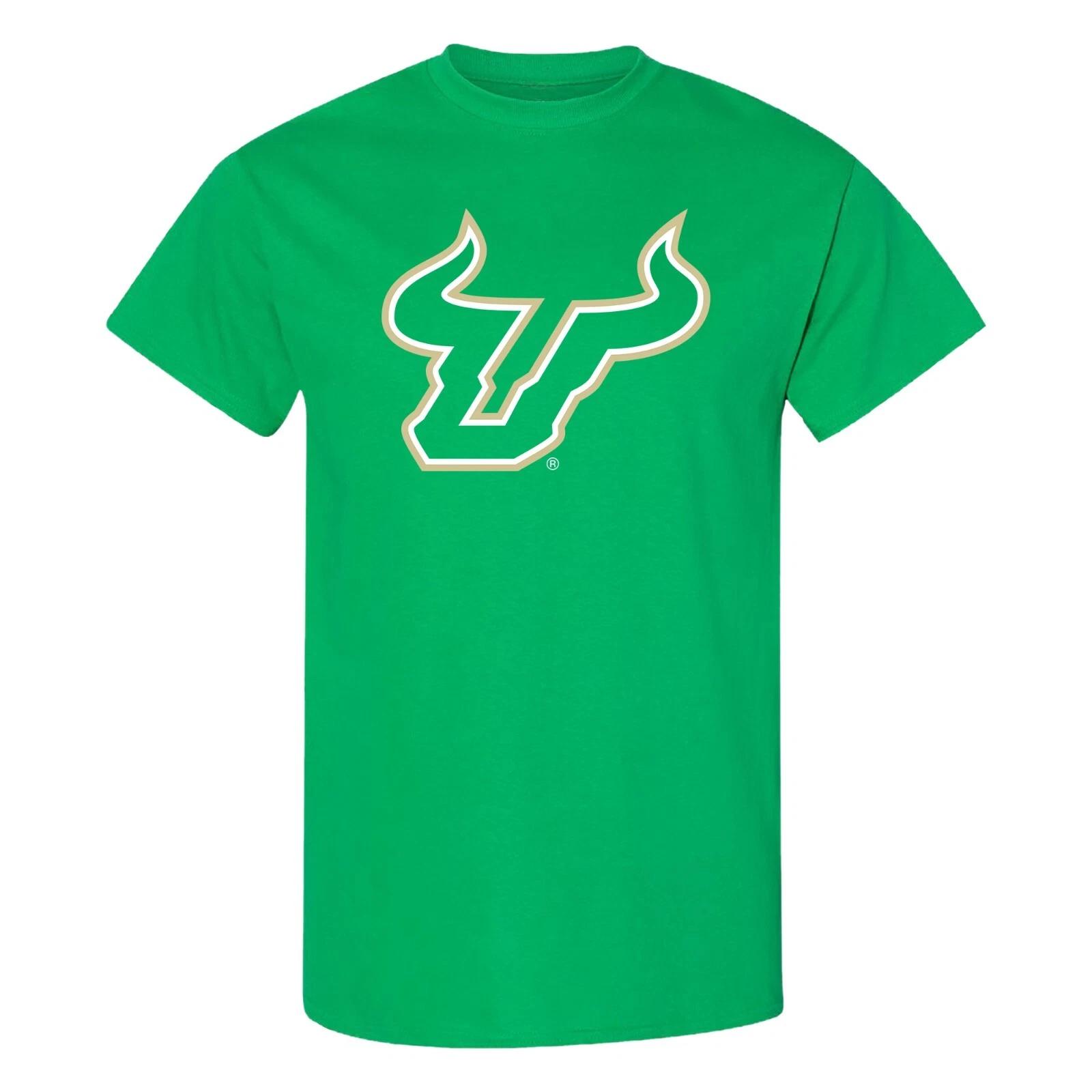 South Florida Bulls Primary Logo T-Shirt - Irish Green 4XL