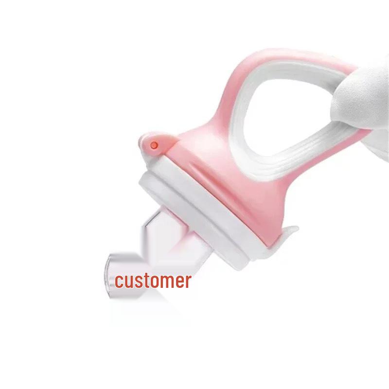 Baby Fruit & Veggie Teething Feeder - Pushable Teether Bag for Easy Self-Feeding