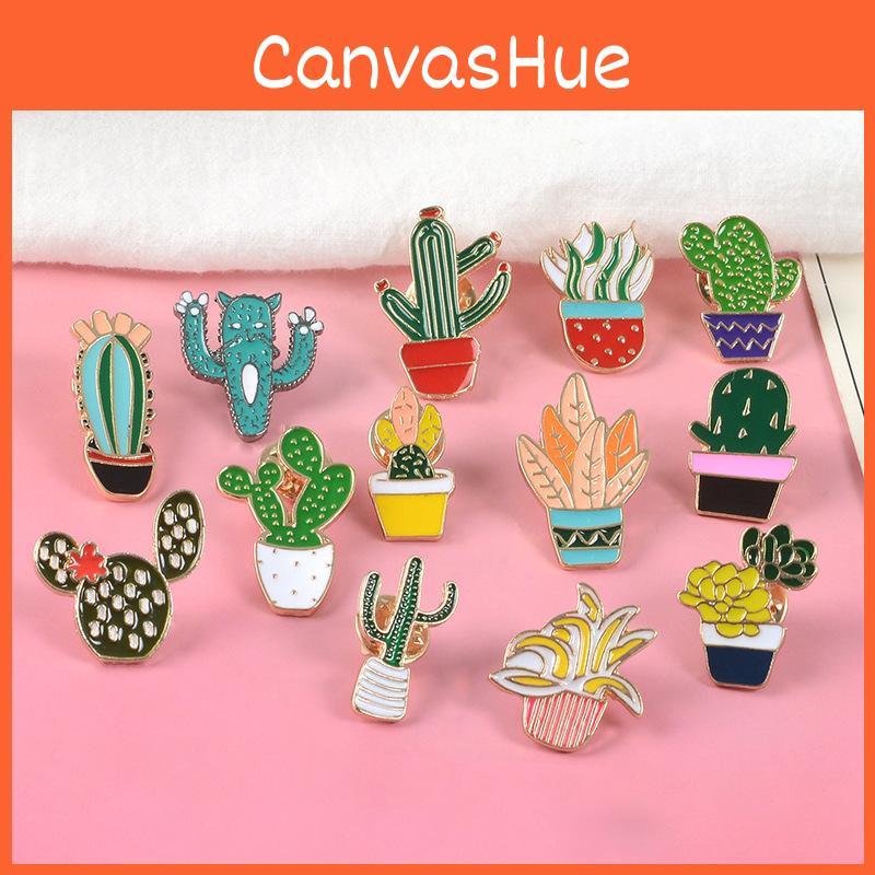 Einzigartige Cartoon Kreative Kaktus Brosche Anstecknadel Accessoire Für Modische Bekleidung