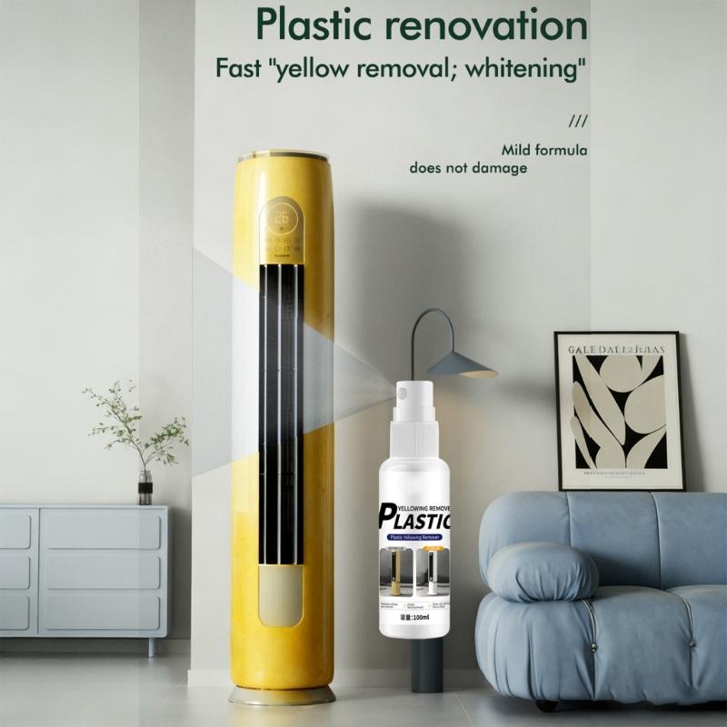 100ml Efficient Plastic Restoration Liquid for Brighten And Renew Yellowed Or Faded Surfaces Household Essential