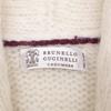 Brunello Cucinelli [Excellent Condition/Domestic Authentic] Cashmere/Silk/Alpaca Blend Shawl Collar Knit Cardigan/ Tops 44 Ivory/Beige/GrayUsed