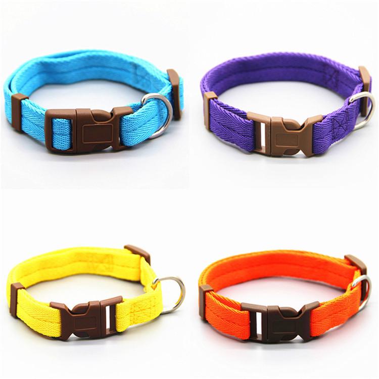 Multi-color Nylon Dog Collar: Anti-choke Options for Large and Small Dogs