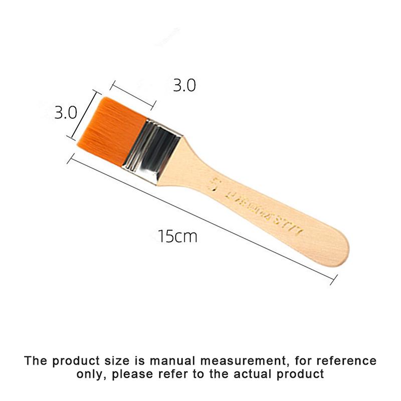 4 Stück/Set Haarmalpinsel Acrylfarben Nylon Ölmalpinsel Aquarellfarbe Zeichenkunstbedarf Holzgriffe