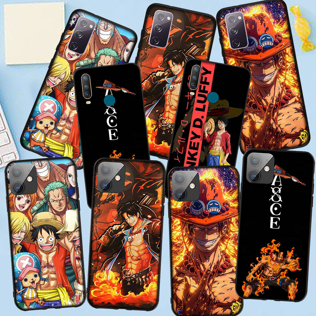 Phone Case for iPhone 17 15 16 Plus Redmi Note 14 12 11 13 Pro Max Huawei P30 P20 Lite Y9 OPPO A60 A40 A80 A38 A54 A17 Ace One Pieces Luffy Cover