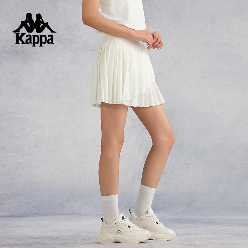 Kappa summer new sports skirt half skirt women's tennis skirt pleated skirt running skirt