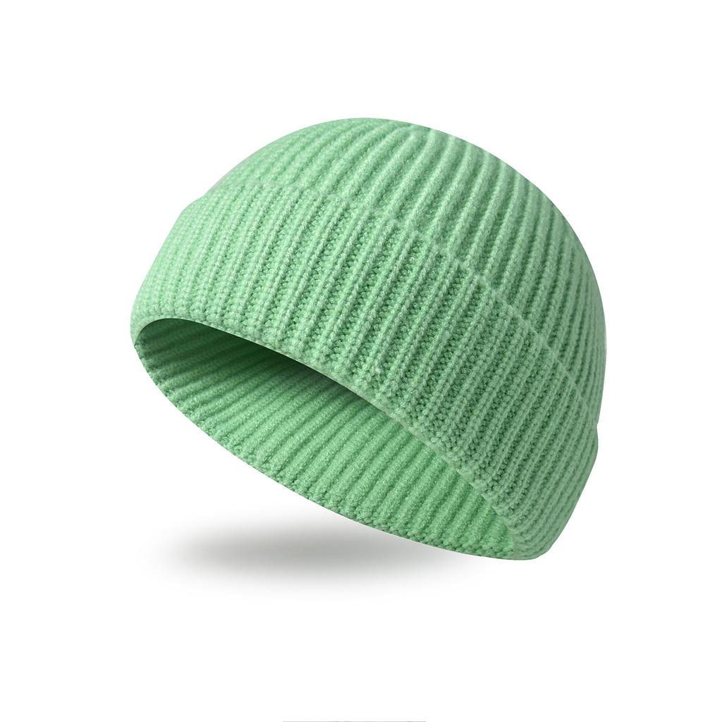 Knitted Wool Hat for Men and Women, Autumn and Winter Warm Cover, Cold Hat, Yuppie Sailor Hat, Seamless Integrated Melon Fur Hat