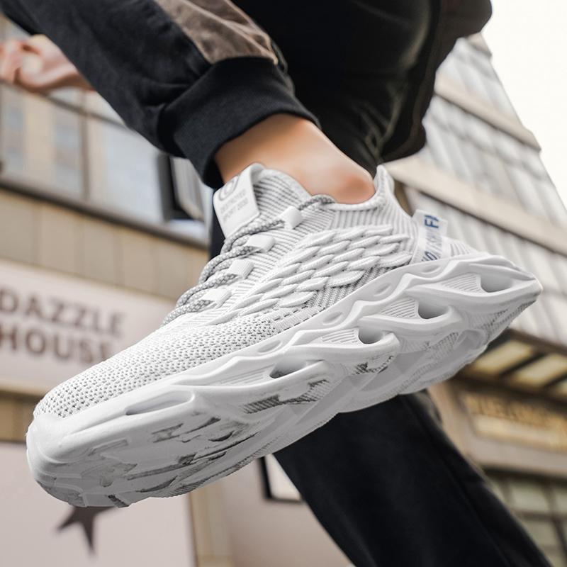 2025 Running Sneakers Newest Breathable Comfort For Men Low Top Large Size Men's Sports Increase Shoes Mesh Jogging Casual