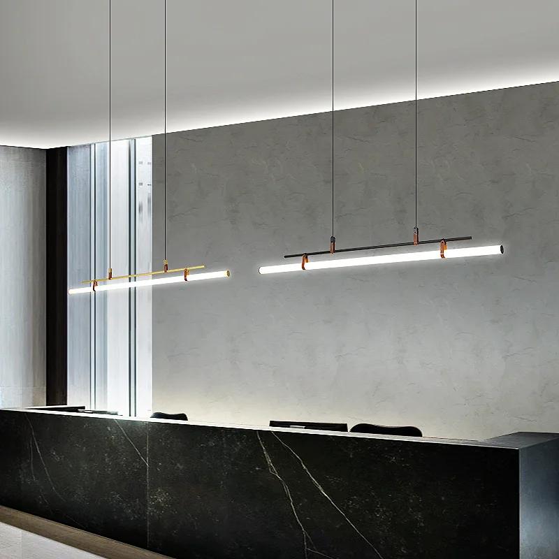 Minimalist Dining Room Pendant Lamp Nordic Dining Table Modern Minimalist Design Tube Pendant Light