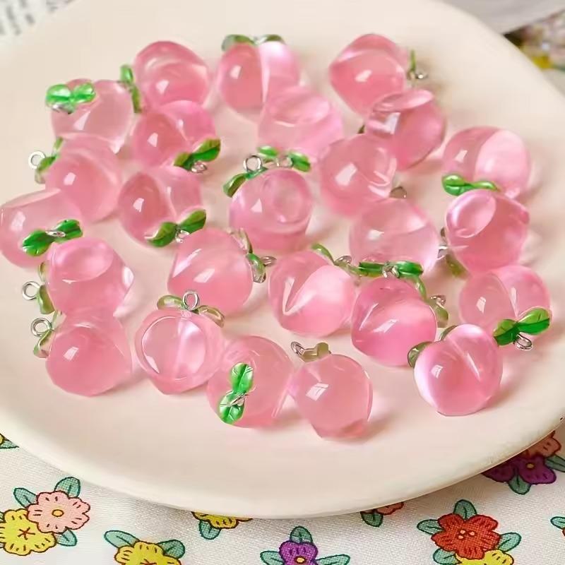 10pcs Yellow Resin Cute Lemon Charms Fruit Pendants for Jewelry Making DIY Necklace Bracelet Earrings Key Chain Accessories