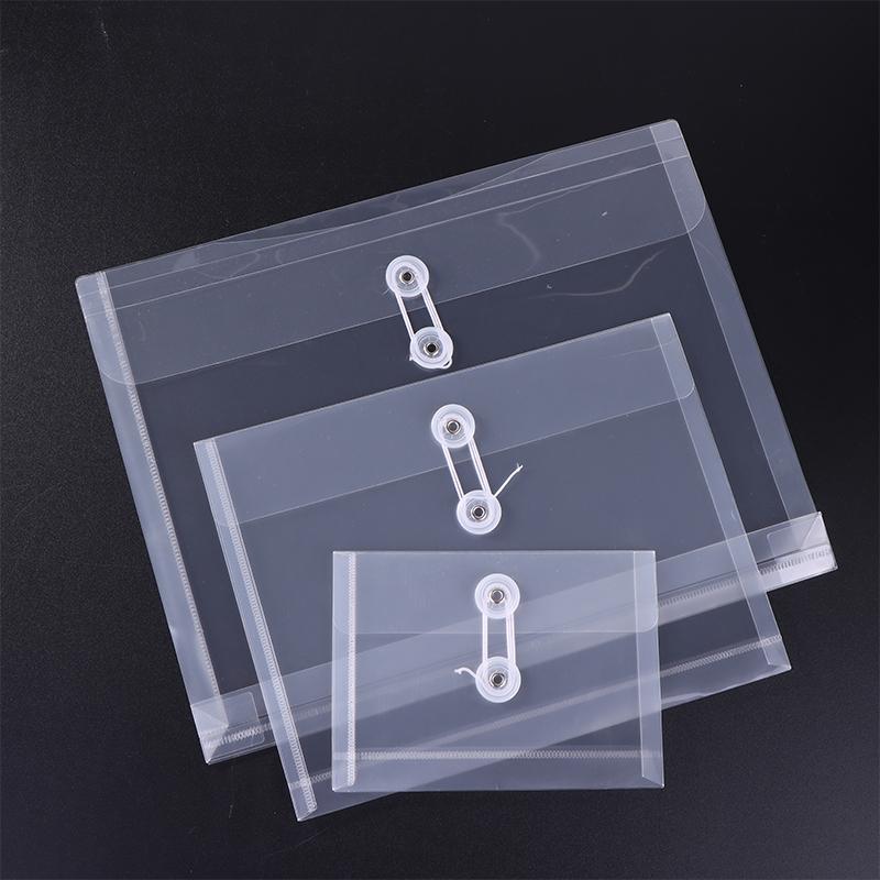 2Pcs A4/A5/A6 Size File Folder Organizer PP Waterproof Transparent Document Bag For School Office Supplies Stationery