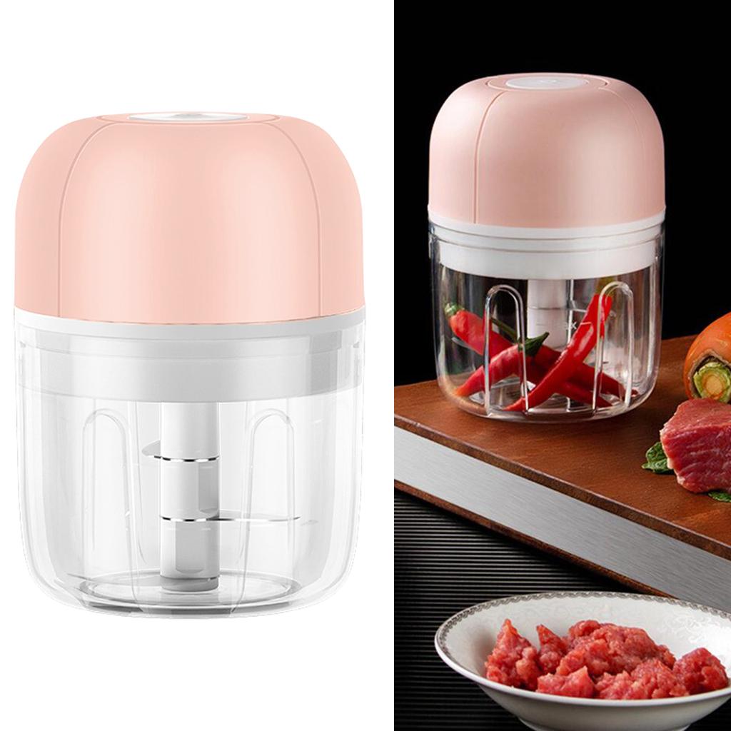 Electric Mini Garlic Chopper Slicer And USB Rechargeable Processor for