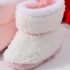 Dětské kojenecké ploché teplé sněhule Zimní plyšové boty