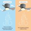 6-speed Adjustable Electric Ceiling Fan Light Mini 22 Inch LED Ceiling Fan With Light Household Inverter Ceiling Fan Lamp