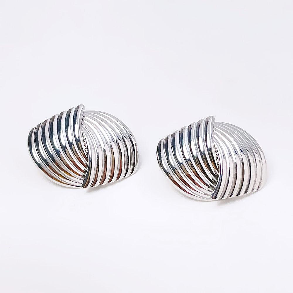 Retro Texturierte Überlappende Ohrringe Für Damen Mehrlagige Goldfarbene Statement Stecker Ohrringe Schmuck Geschenke