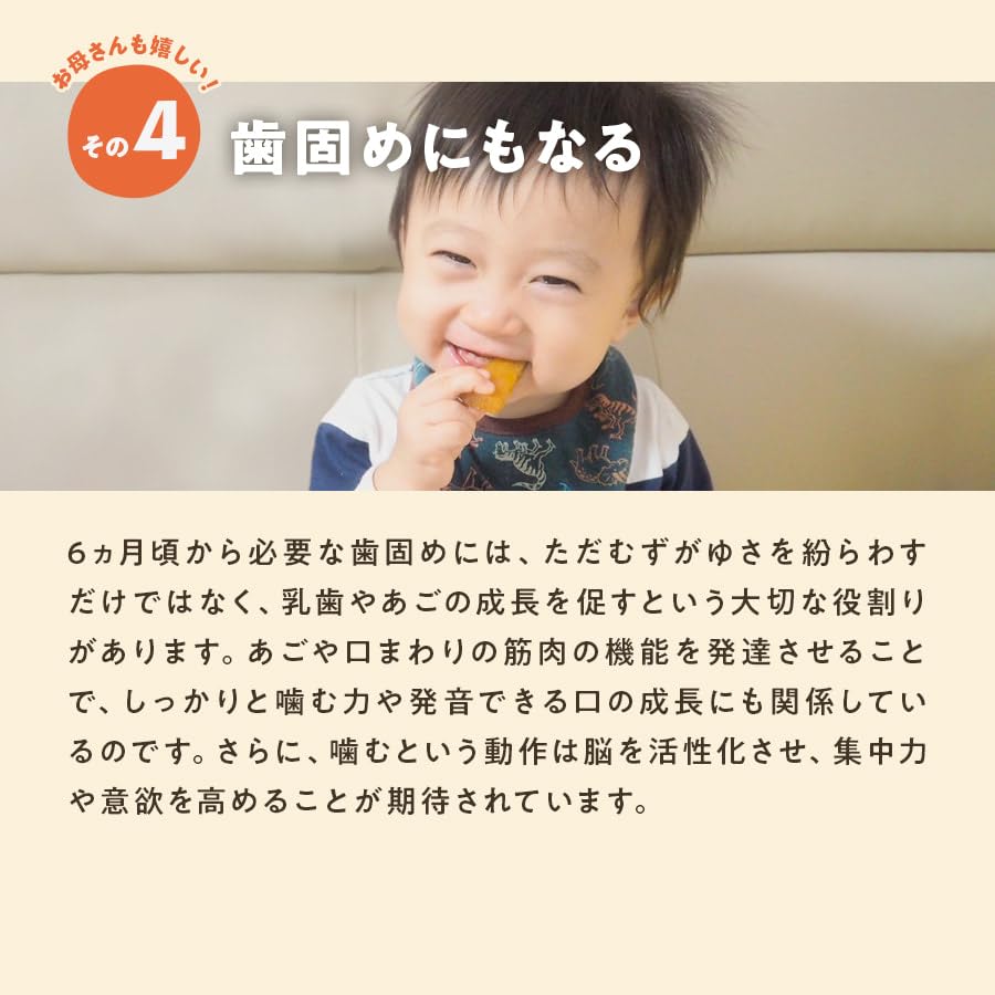 Additive-Free Kyushu Dried Sweet Potato Children MOGUMOGU Sticks Long-Lasting Teething Snack Safe Infants Applicable Food Standards Emergency Disaster
