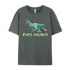 Papasaurus Tshirt Premium Cotton Men Tops T Shirt VALENTINE DAY T Shirt 2024 Newest Fashion Tops Shirts