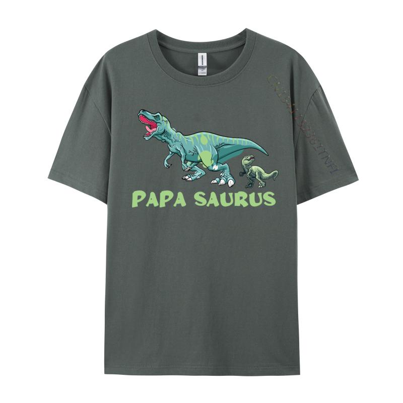 Papasaurus Tshirt Premium Cotton Men Tops T Shirt VALENTINE DAY T Shirt 2024 Newest Fashion Tops Shirts