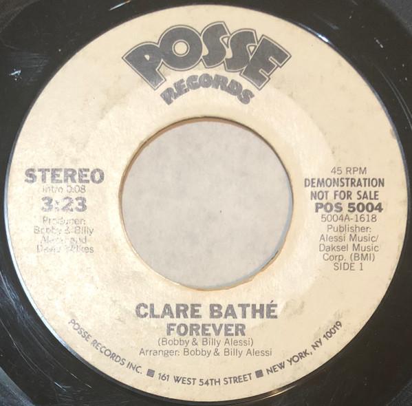 

7inch Record CLARE BATHÉ - Forever POS5004 Posse Records 1981 US Soul/Funk Used