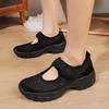 Neue Nischen-Freizeitschuhe Klettverschluss atmungsaktiv Sommer flache Öffnung Netz Pendlerschuhe