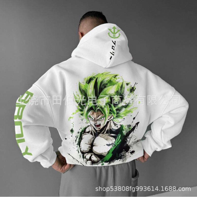 Dragon Ball Z Goku 3D Digital Print Hoodie Men Loose Fit Casual Sweatshirt