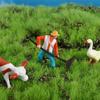 Cow Horse Farmland Worker Animal Model DIY Accessories Home Decor Miniatures Fairy Garden Ornaments Micro Landscape Figurines