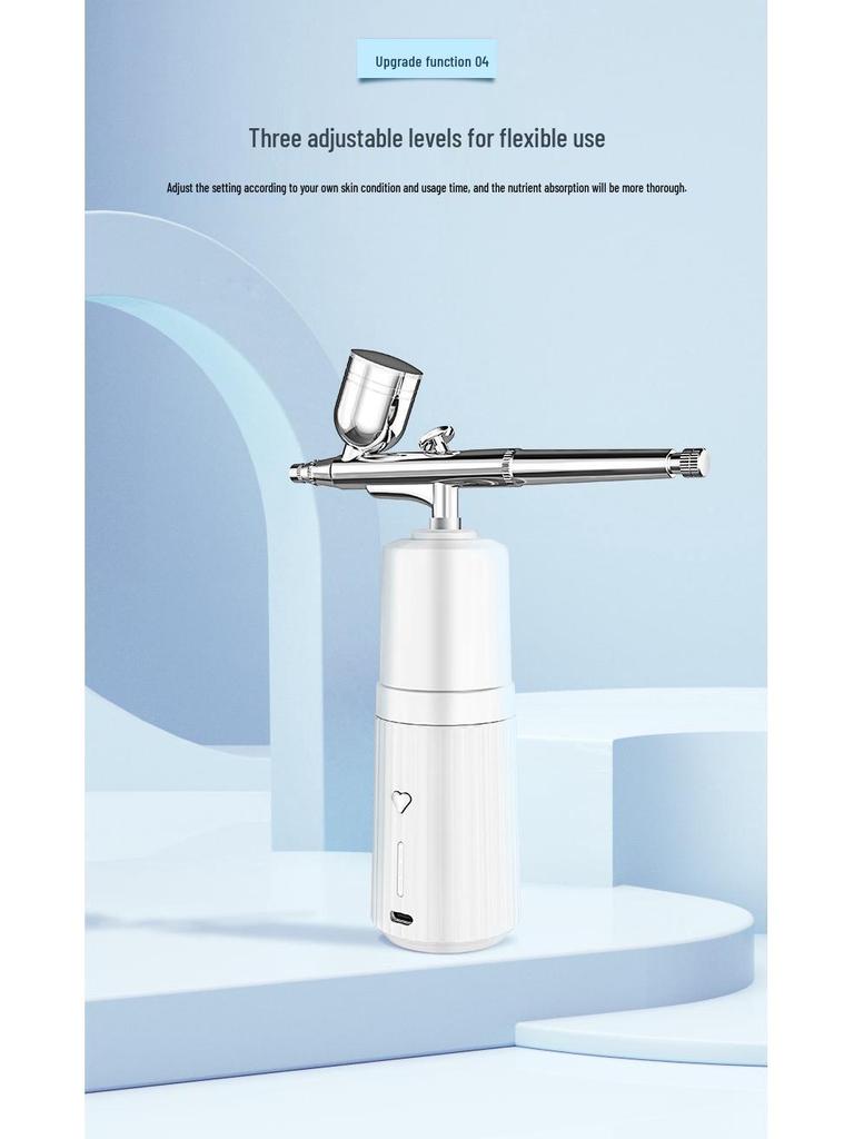 Handheld High-Pressure Oxygen Injector Spray: Facial Cleanser, Moisturizer & Humidifier Beauty Device (English Version)