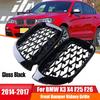Pentru BMW X3 F25 X4 F26 2014 2015 2016 2017 Grilă Auto Stil Diamant Bară Fată Sport Rinichi Grilă de Curse Negru Piese de Schimb