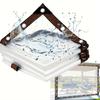 Transparent Waterproof Cloth Rainproof and Sunscreen Tarpaulin - Very Suitable for Garden Courtyard Balcony Sunshade and Camping