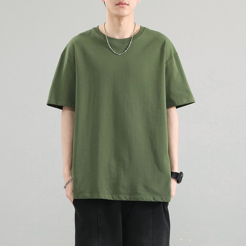 Men Oversized Short Sleeve T Shirt Casual Loose Fit Basic Summer Top