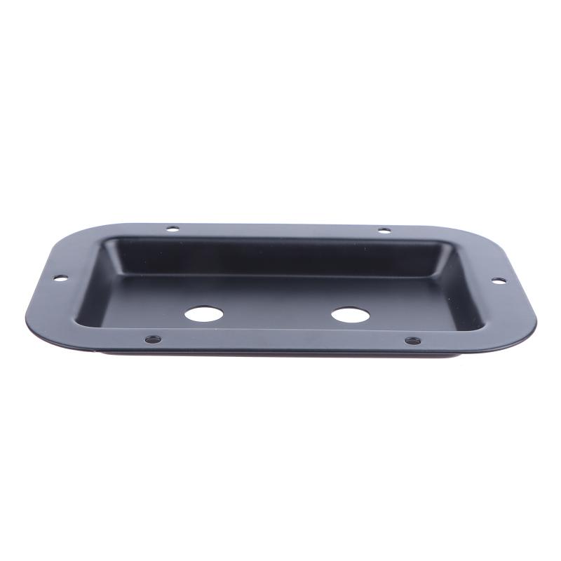 1/2Pcs Black Steel Recessed Speaker Jack Plate Connector For Dish Board Stage Loudspeaker Diy Accessories