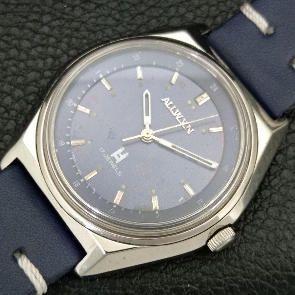 ALLWYN 6300A HAND-WINDING VINTAGE INDIA MENS ORIGINAL DIAL WATCH A706061-1