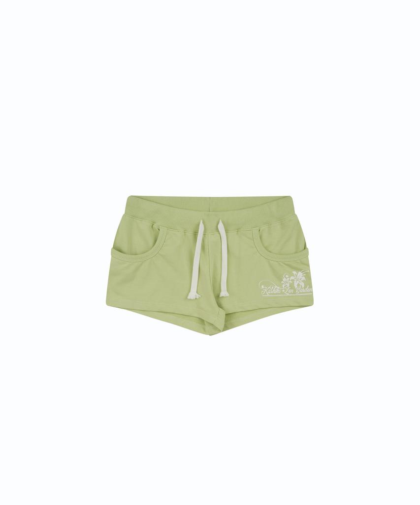 Kasiko Bold Low-Rise Shorts Lime
