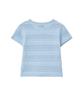 Lense Pointelle Boucle Knit Blue