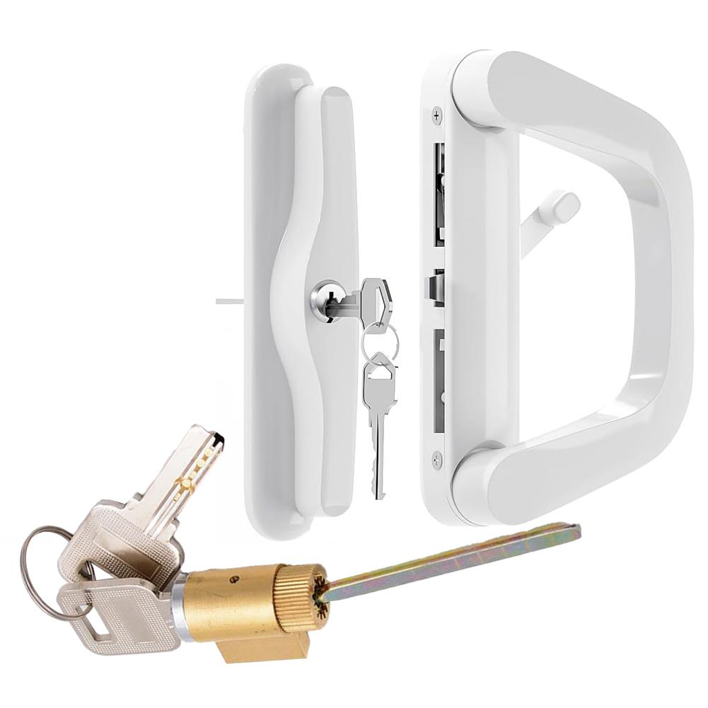 Sliding Door Lock With Keys Glass Door Handle Lock Replacement Hook Lock Balcony Door Lock Security Glass Door Latch Hardware