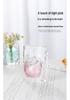 Ocean Heart Handmade Japanese Crystal Glass Mini Vase for Fresh Flowers