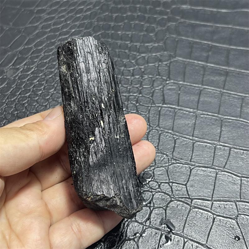Natural Raw Stone Black Tourmaline With Clear Quartz Mineral Specimen Quartz Crystal Healing Teaching Collection Home Decor Gift