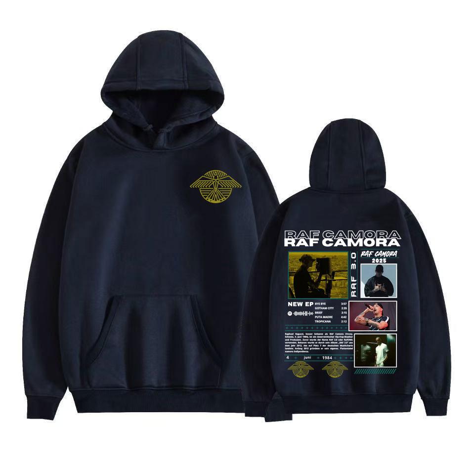 

Rapper Raf Camora Tour 2025 Graphic Hoodie Men Women Hip Hop Pop Music Oversized Hoodies Casual Bodywarmer Sweatshirt Streetwear 2XL