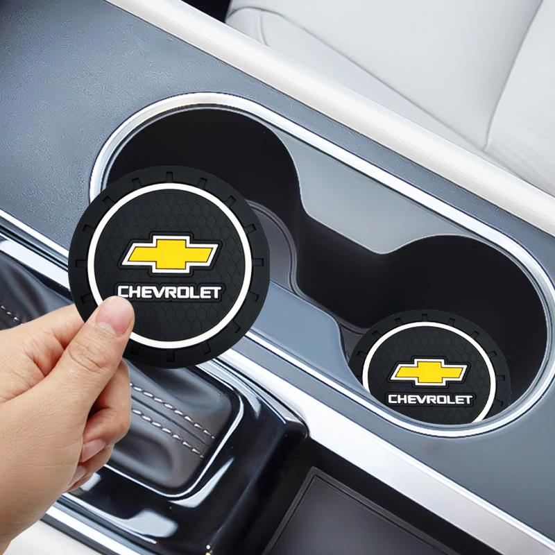 Auto Cup Holder Anti Slip Insert Coasters Pads Interior Accessories For Chevrolet Cruze Captiva Malibu Trax Camaro Sonic Tahoe Impala Equinox Suburban