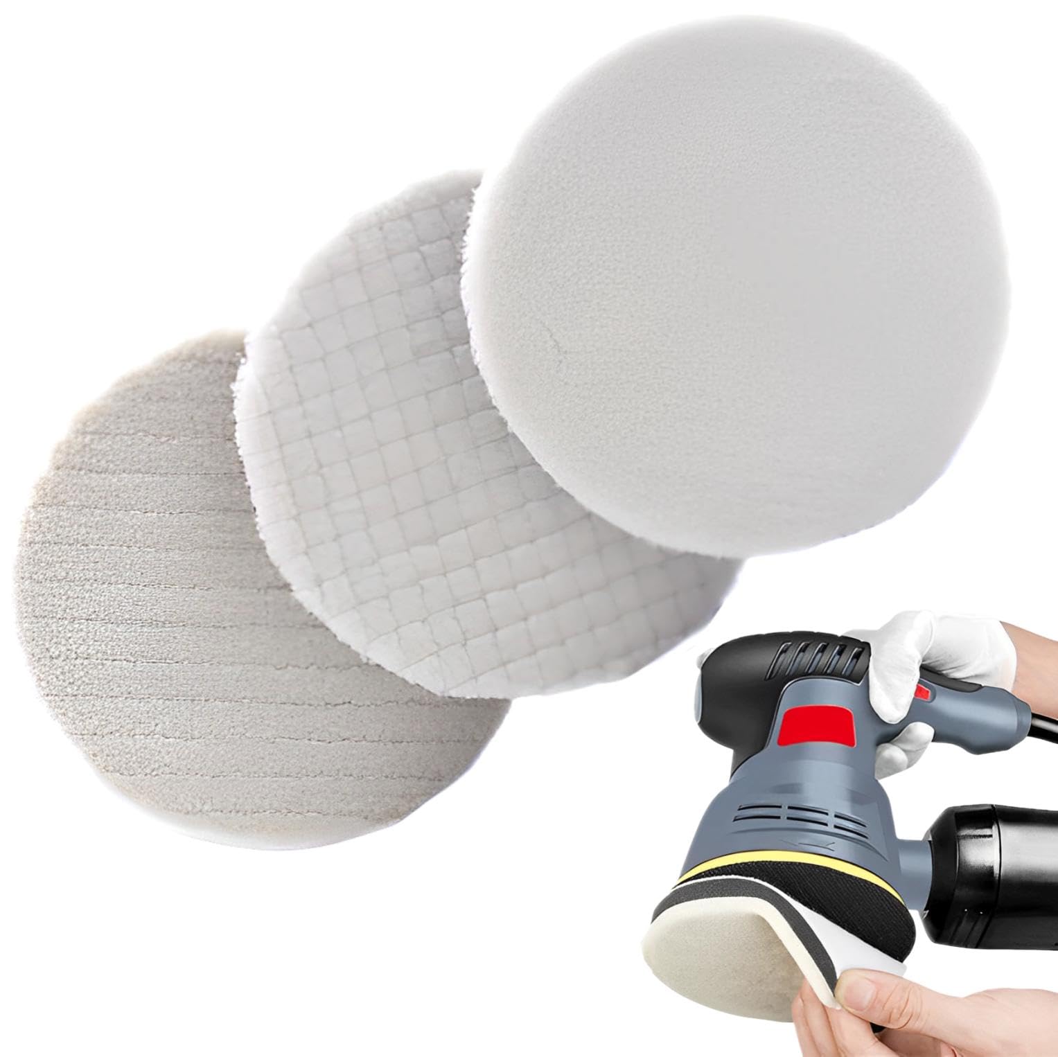 

fogman Polisher Polish Bar, Car Polish, Car Wash, , Rough, Medium, Fine Point, 3 Types Set (3.1 inches (80 mm) 80mm